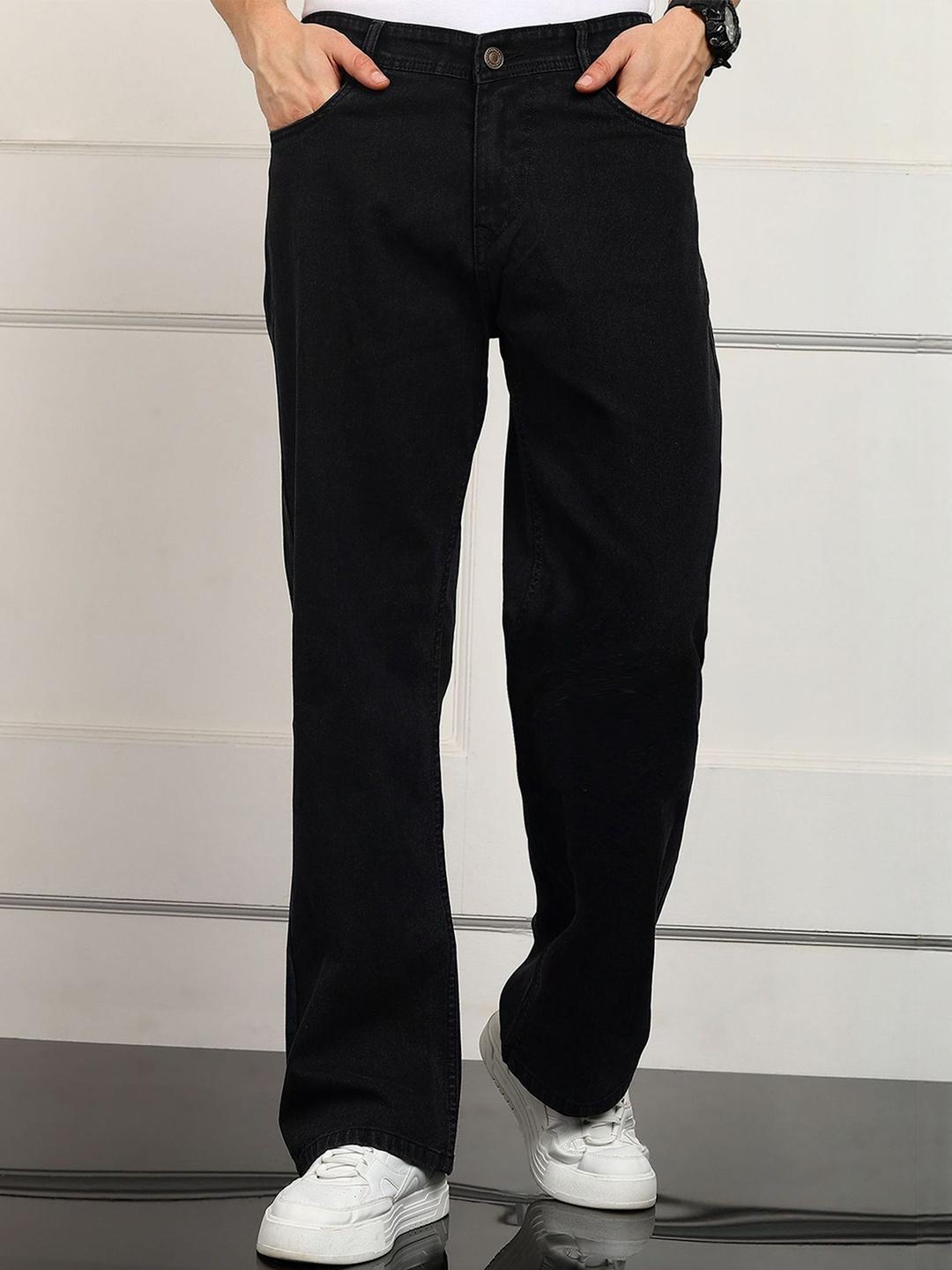 VYNTIQ Men Jean Straight Fit Mid-Rise Cotton Jeans
