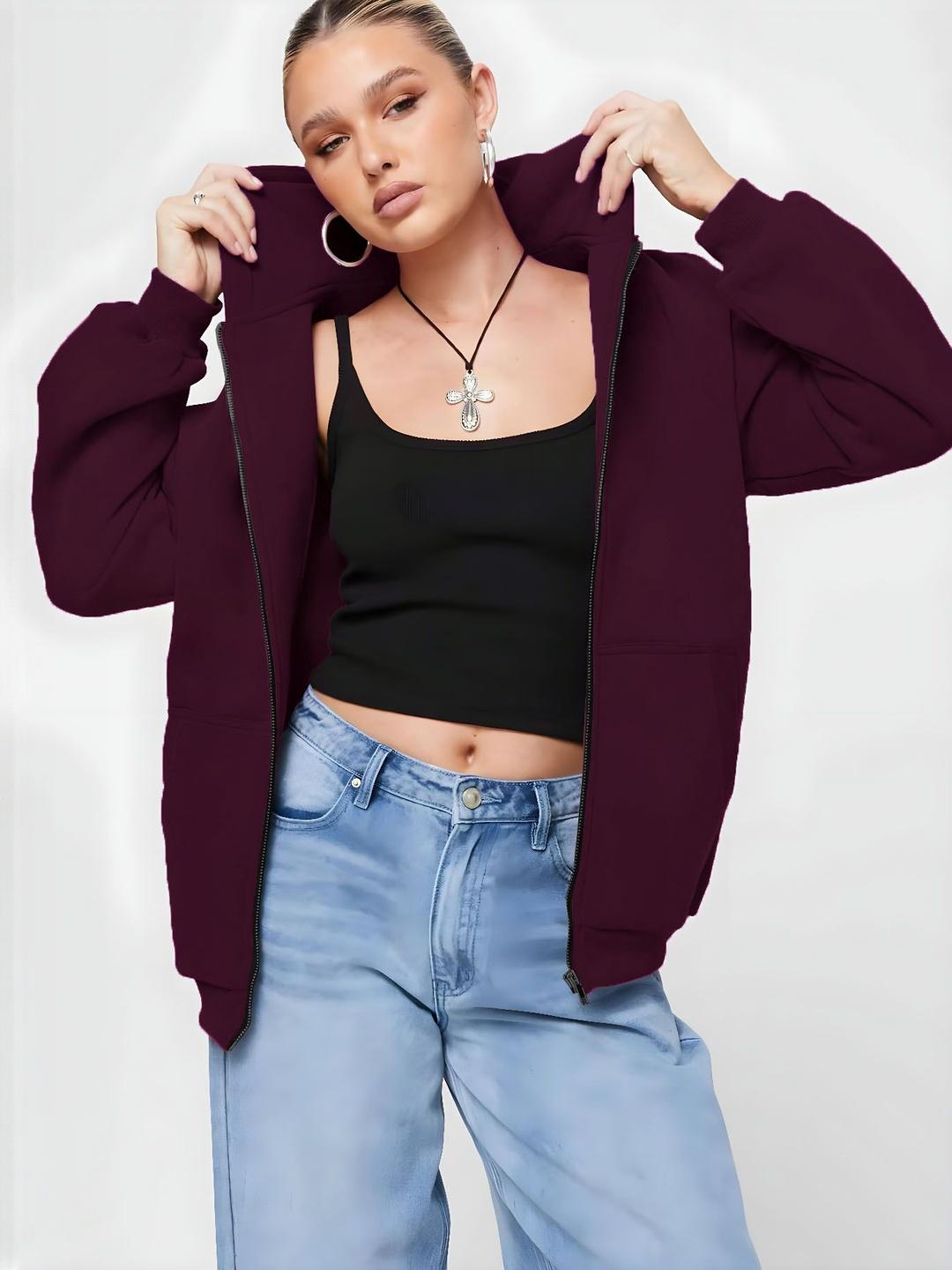 Buy Kasendra Women Fleece Lightweight Open Front Jacket -  - Apparel for Women