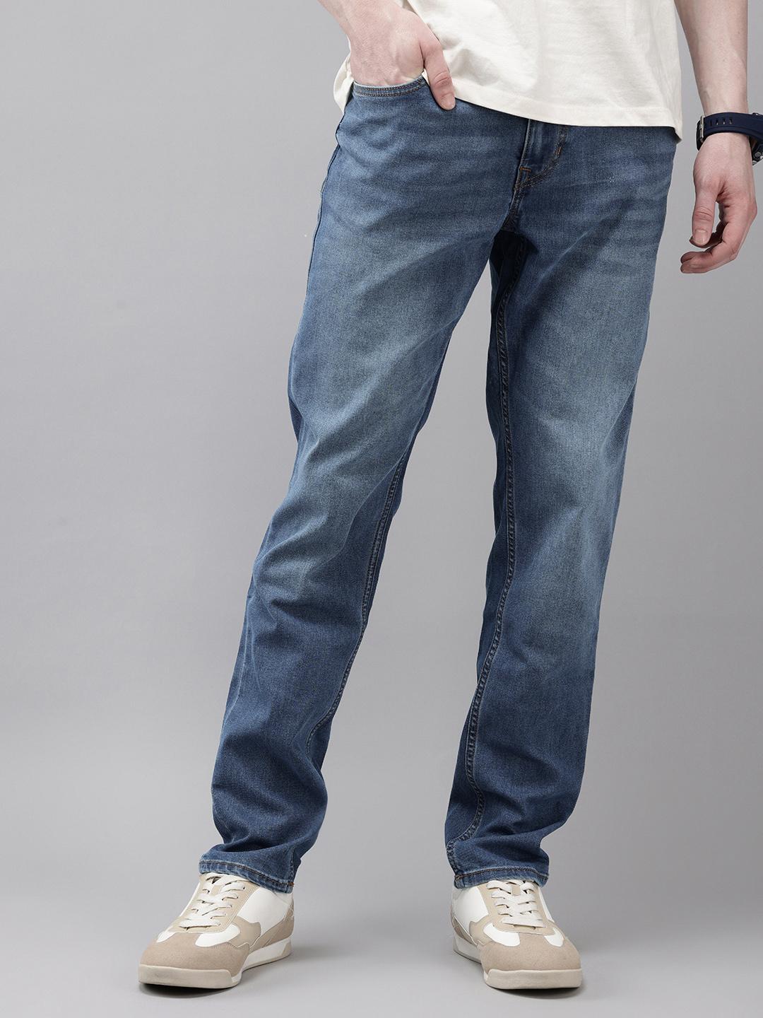 U.S. Polo Assn. Denim Co. Men Brandon Slim Tapered Fit Heavy Fade Stretchable Jeans