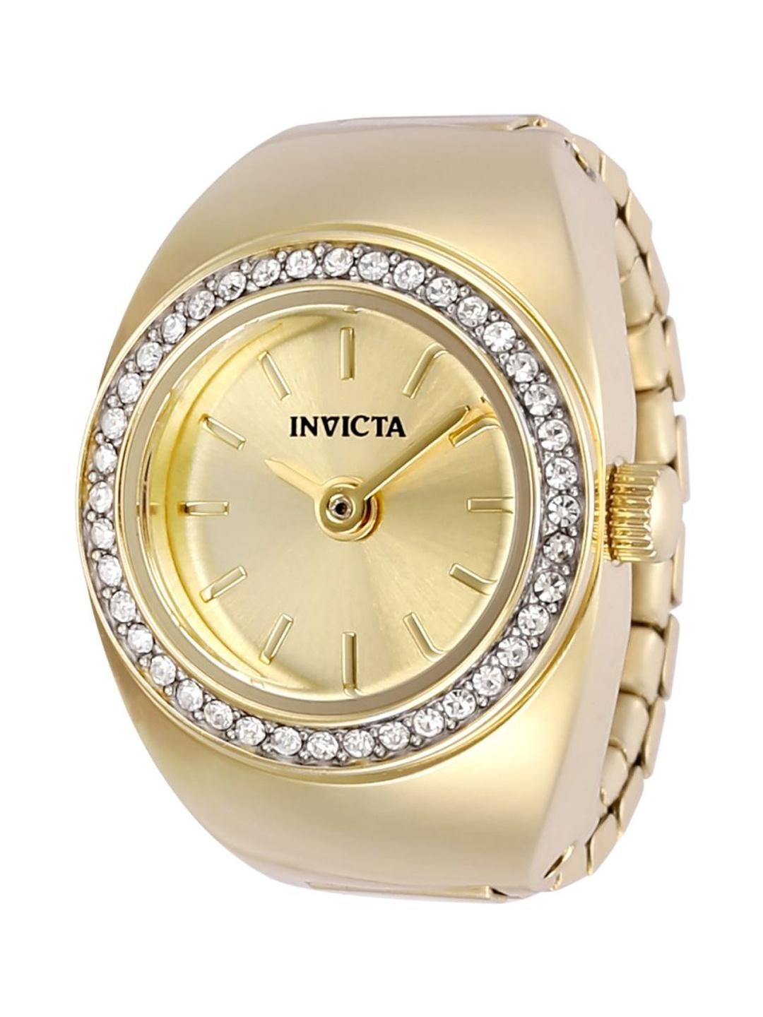 Buy Invicta Women Gold Finger Ring Watch 48944 - Watches for Women ...