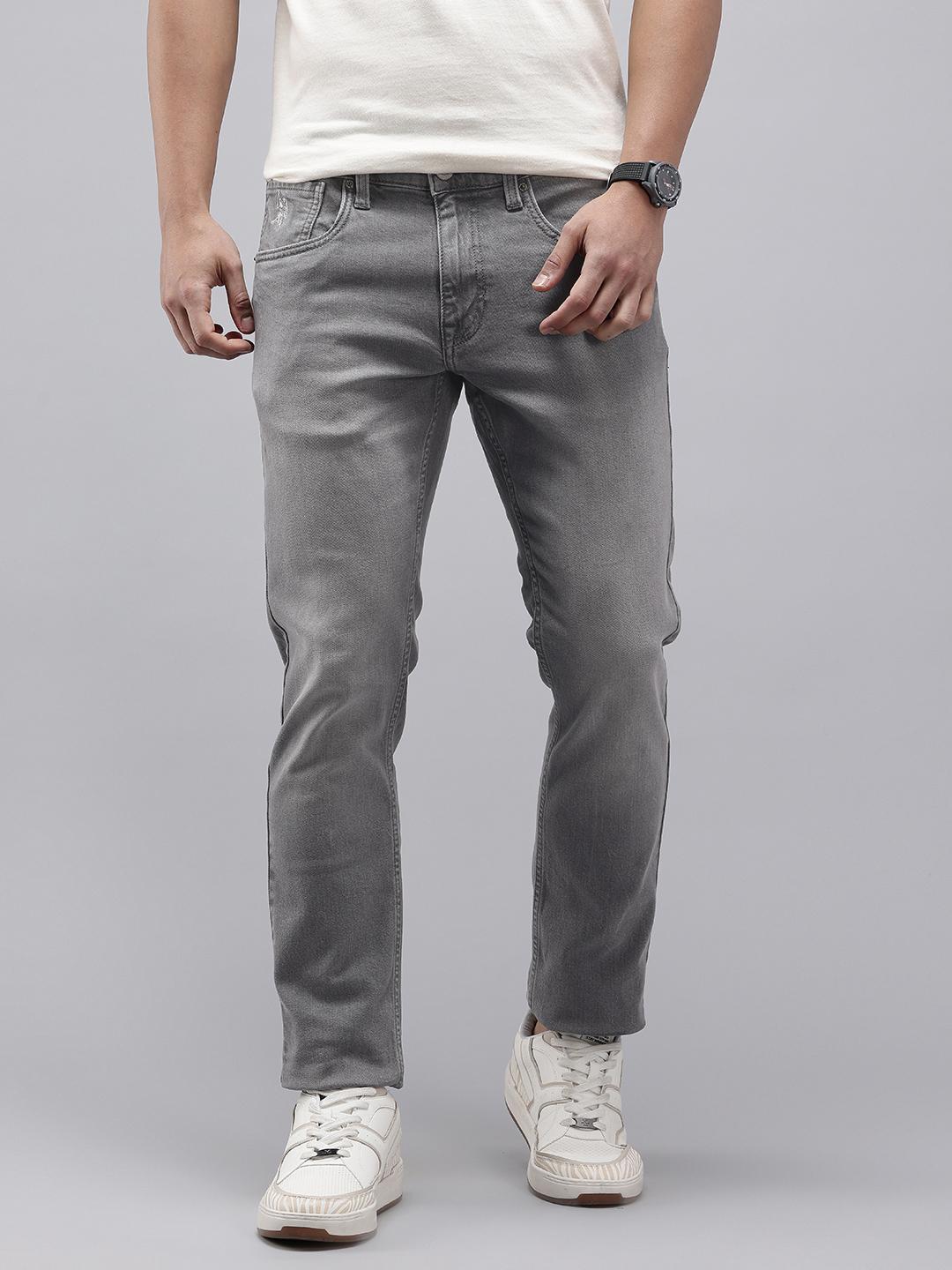 U.S. Polo Assn. Denim Co. Men Brandon Slim Tapered Light Fade Stretchable Jeans