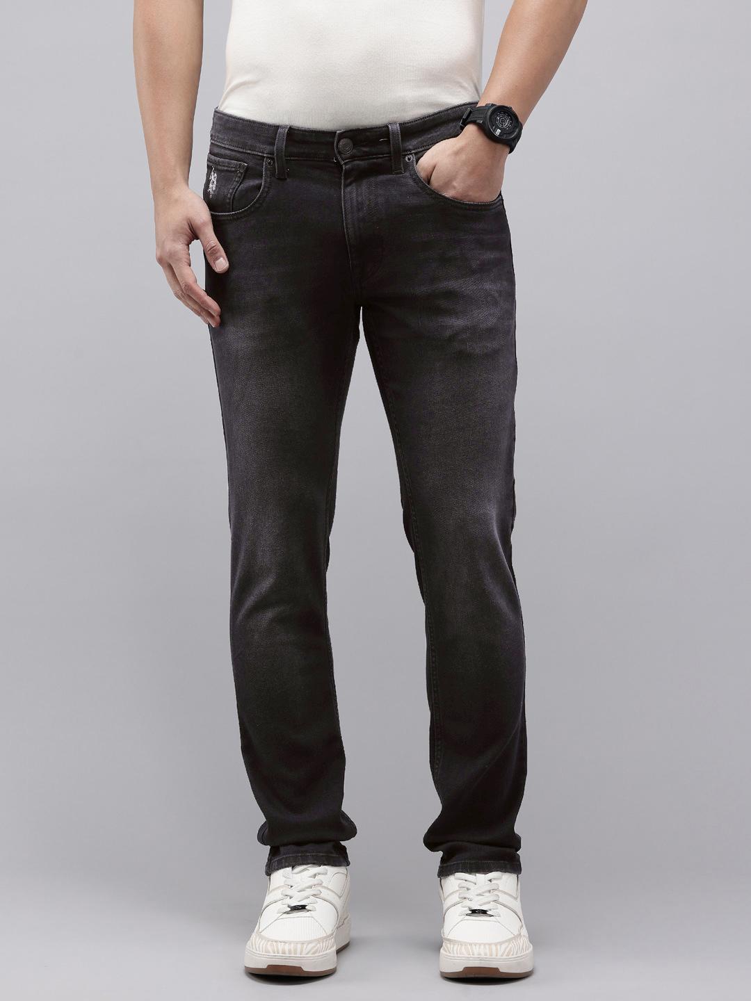 U.S. Polo Assn. Denim Co. Men Brandon Slim Tapered Fit Light Fade Stretchable Jeans