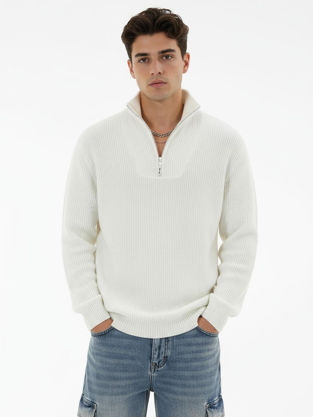 glitchez Ribbed Relaxed Fit Pullover