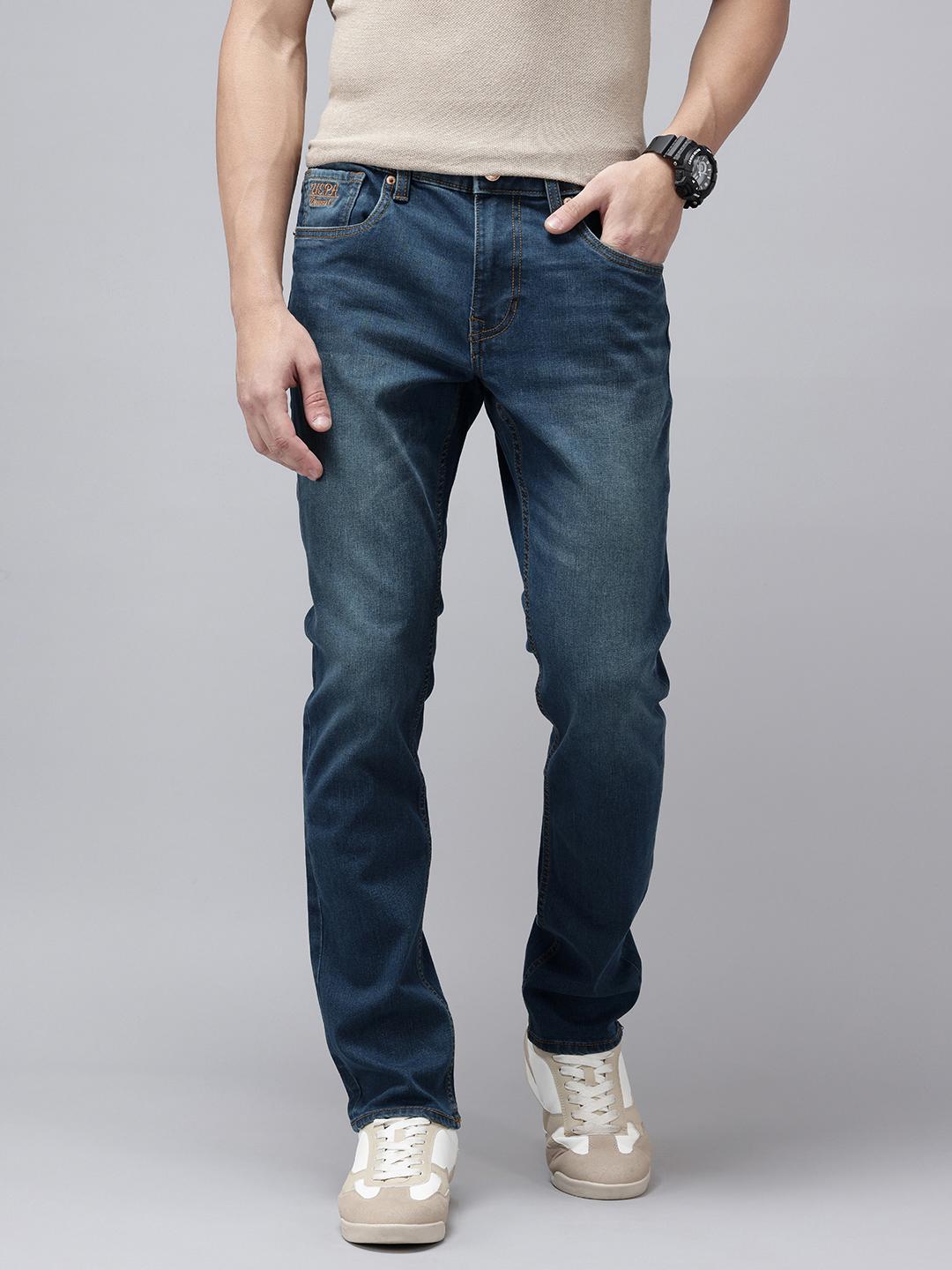 U.S. Polo Assn. Denim Co. Men Brandon Slim Tapered Fit Light Fade Stretchable Jeans