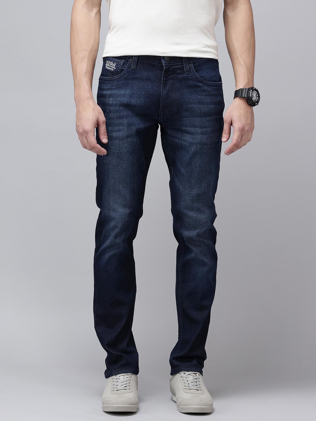 U.S. Polo Assn. Denim Co. Men Brandon Slim Tapered Fit Light Fade Stretchable Jeans