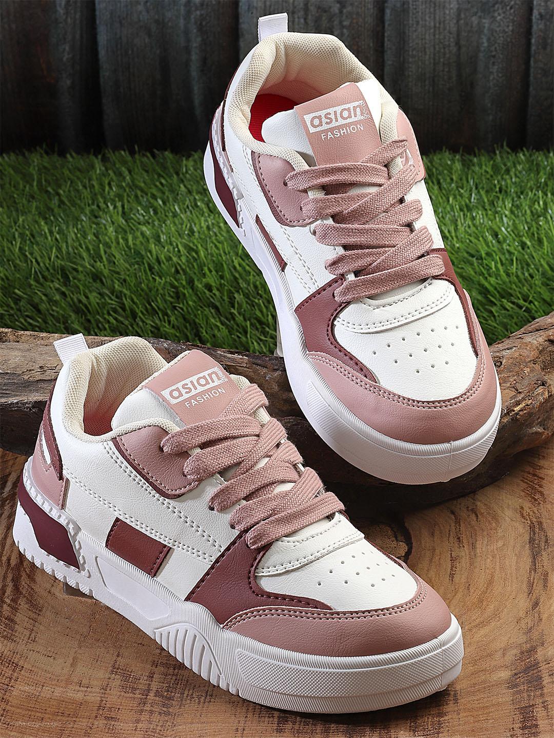 ASIAN Women Colourblocked Lace-Ups Sneakers