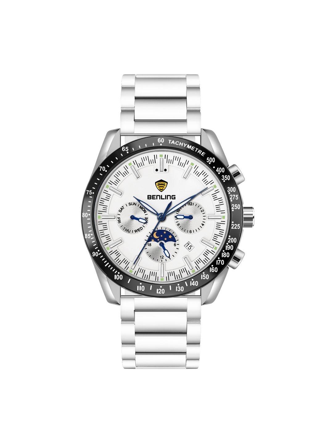 Buy BENLING Men Dial & Stainless Steel Straps Analogue Automatic Watch ...
