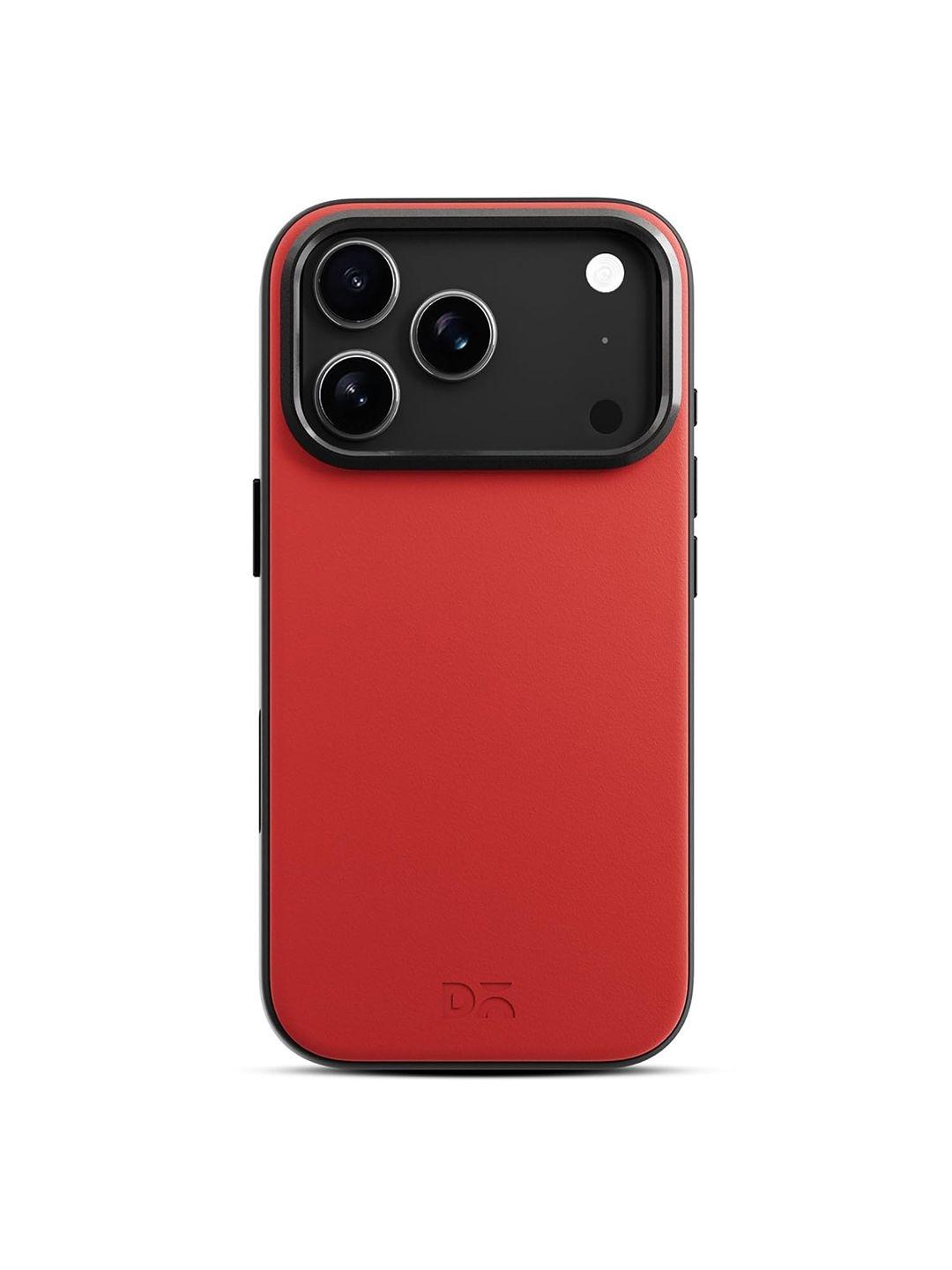 Buy DailyObjects Crimson Grey Leatherite MagSafe Phone Case Cover For IPhone 17 Pro Max - - Accessories for Unisex