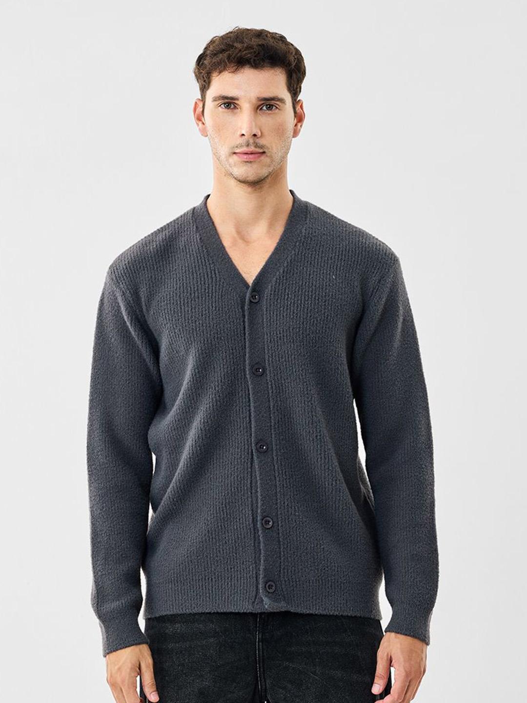 Buy Snitch Men Ribbed Cardigan - Sweaters for Men 37579783 | Myntra