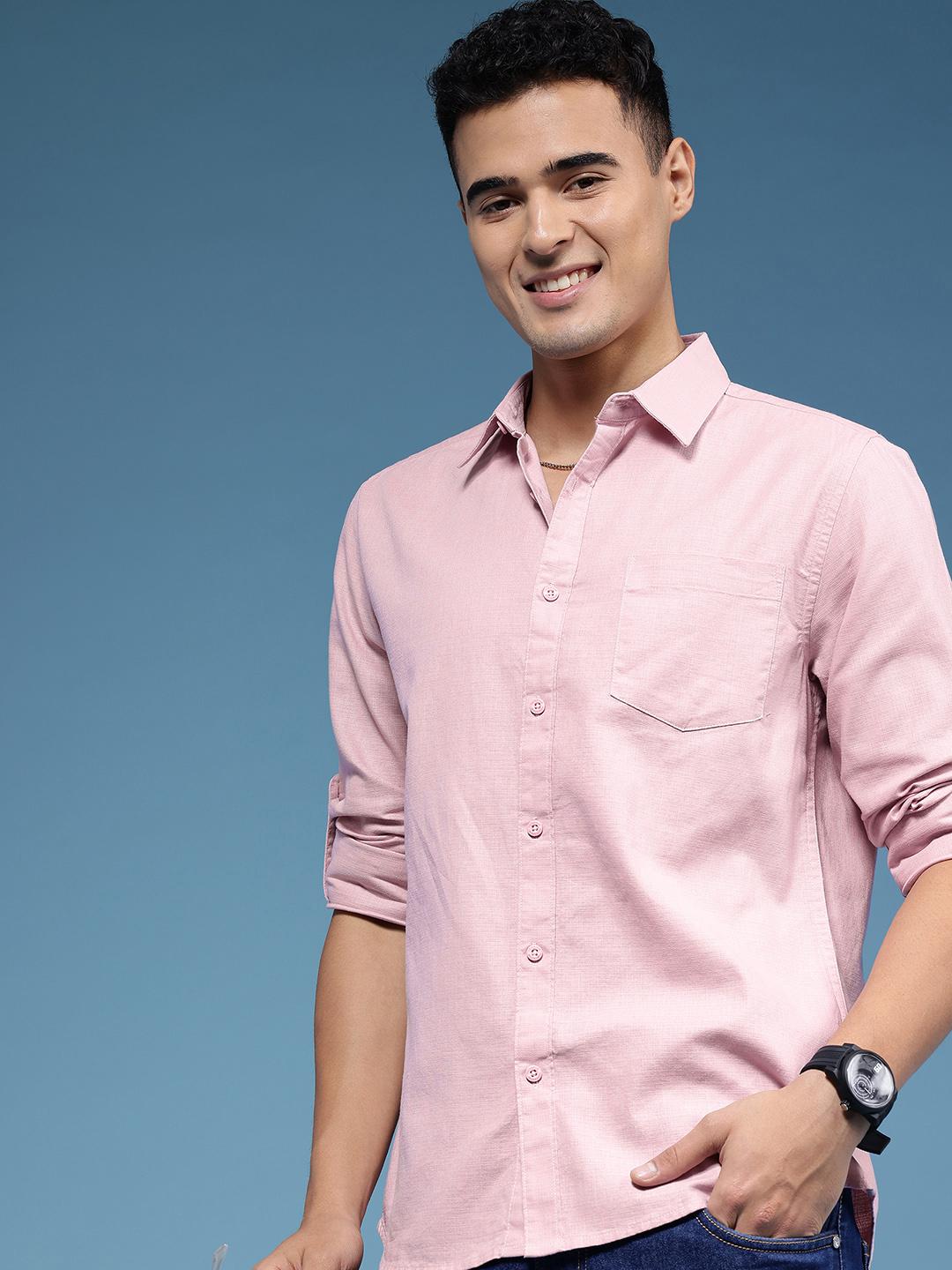 Buy HERE&NOW Slim Fit Pure Cotton Casual Shirt -  - Apparel for Men