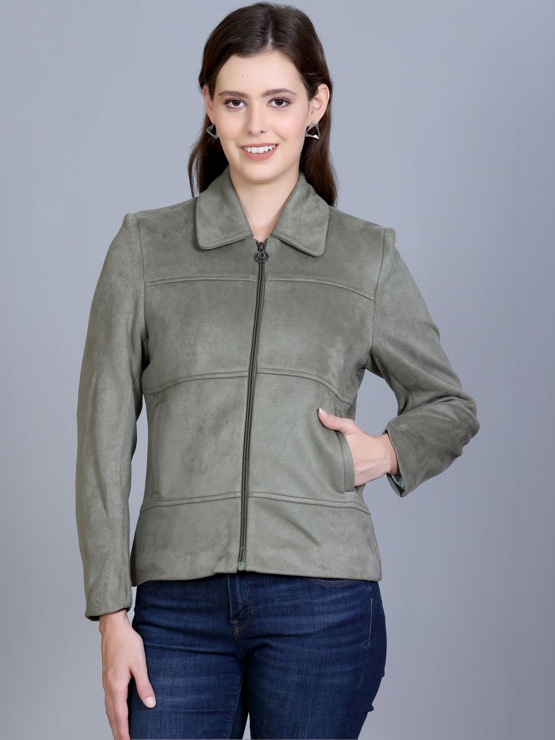 RFORTUNE Women Spread Collar Solid Tailored Jacket
