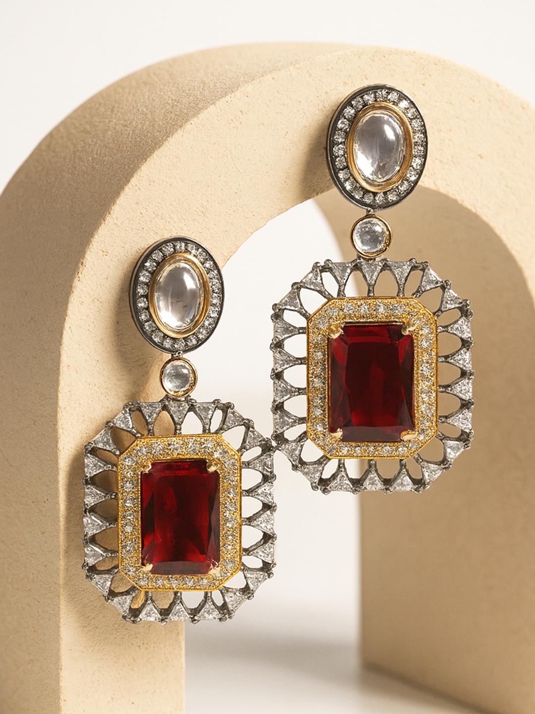Buy KARATCART Silver Plated Drop Earrings -  - Accessories for Women