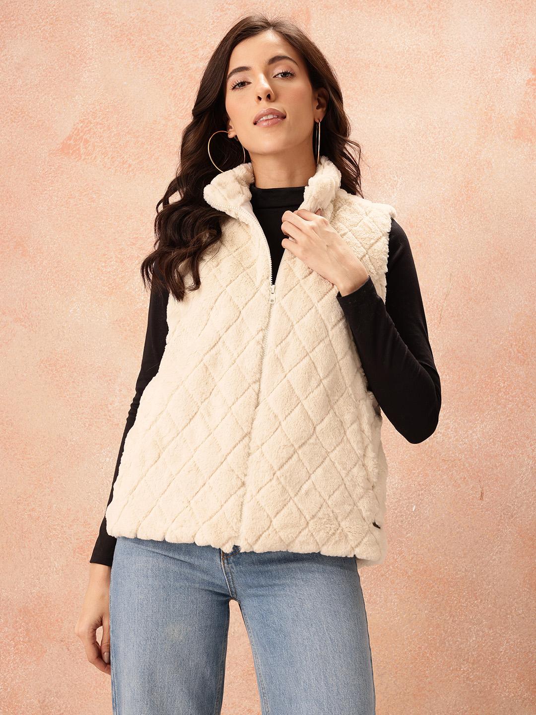 all about you  Luxe Collection Faux Fur Quilted Gilet