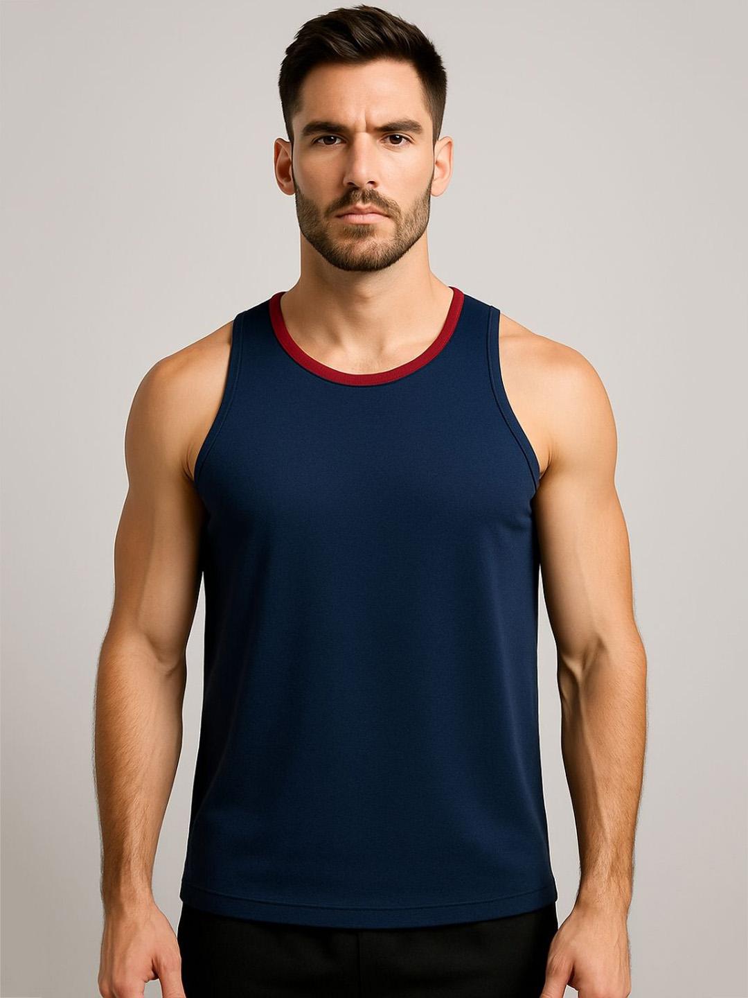 Body Color Inner Vest Buy Body Mechanics Colourblocked Lightweight Sando Gym Vest - Innerwear ...