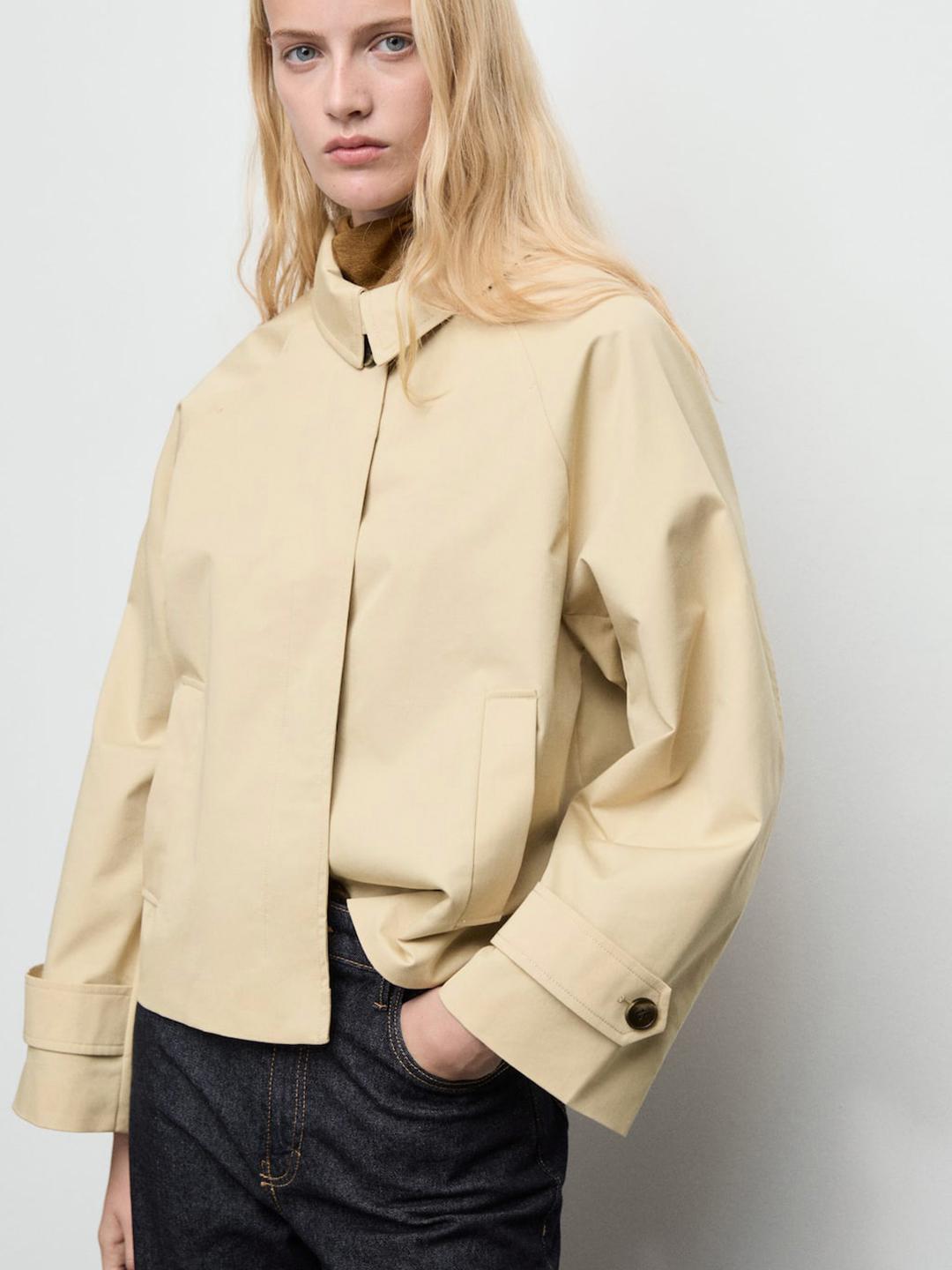 MANGO Oversized Tailored Jacket With Epaulettes