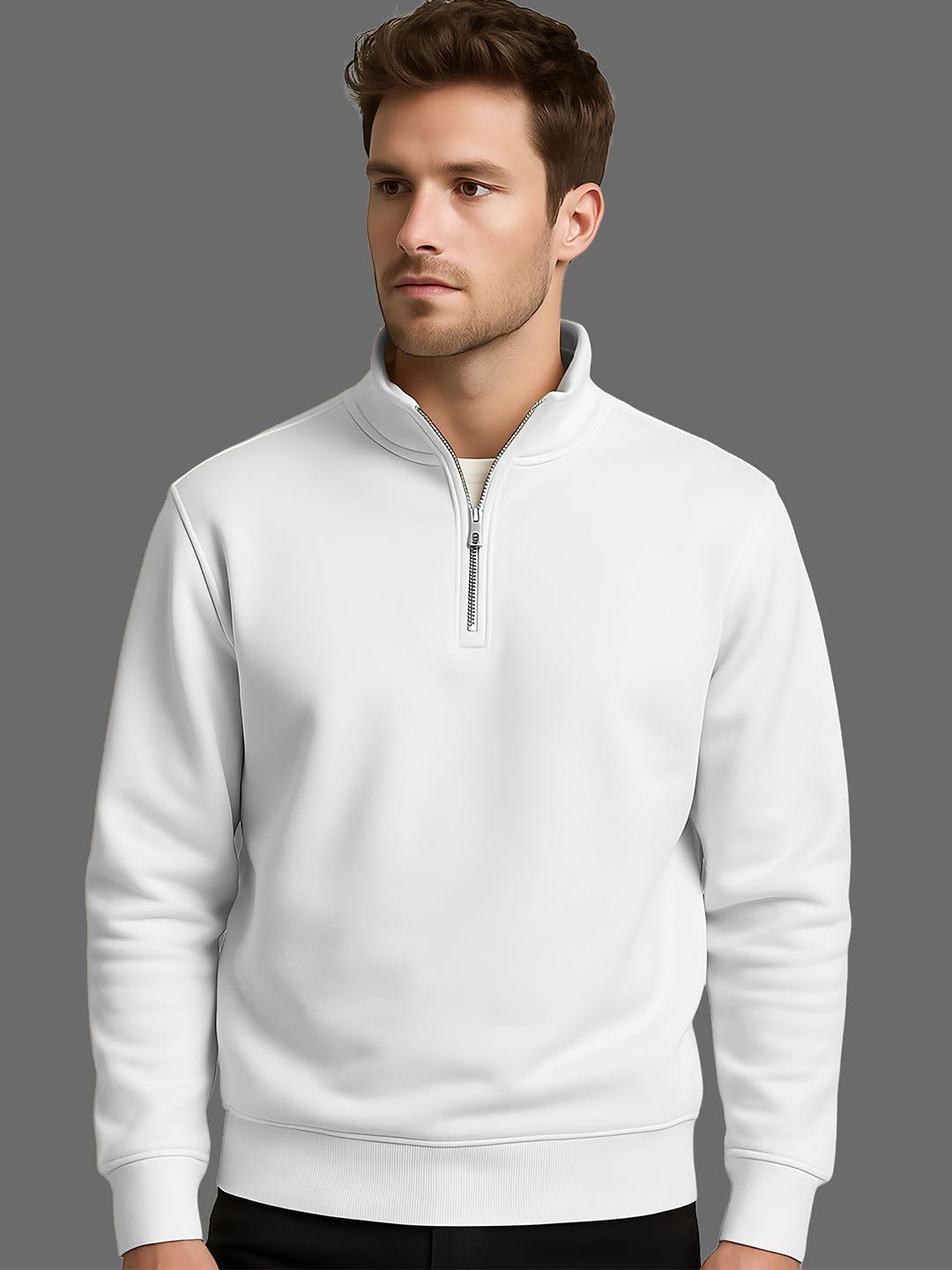 Buy AUSK Men Mock Collar Full Sleeves Sweatshirt - Sweatshirts for Men ...