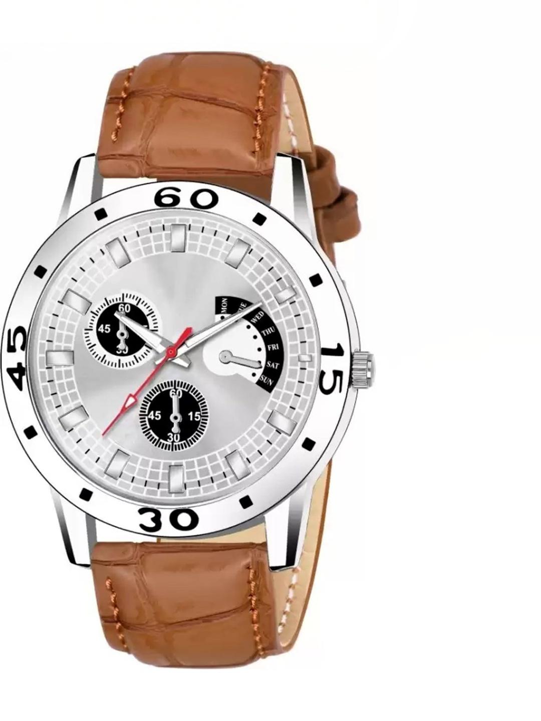 Buy SZN Men Dial & Leather Straps Analogue Watch Aveo Leather SZNN36514402 -  - Accessories for Men