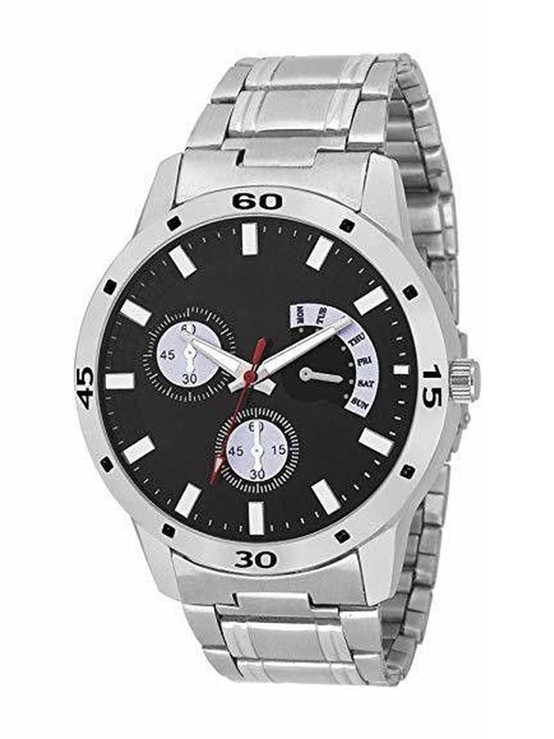 Buy SZN Men Dial & Stainless Steel Straps Analogue Watch Aveo Steel Black V - - Accessories for Men
