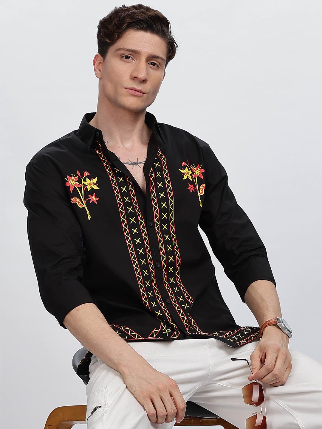 Eszett Men Printed Regular Fit Cotton Casual Shirt