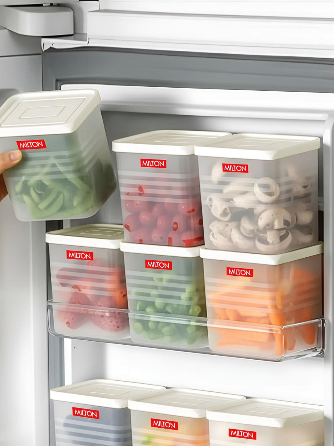 Buy Milton White Refrigerator Safe Square Shaped Fridge Container - - Home for Unisex