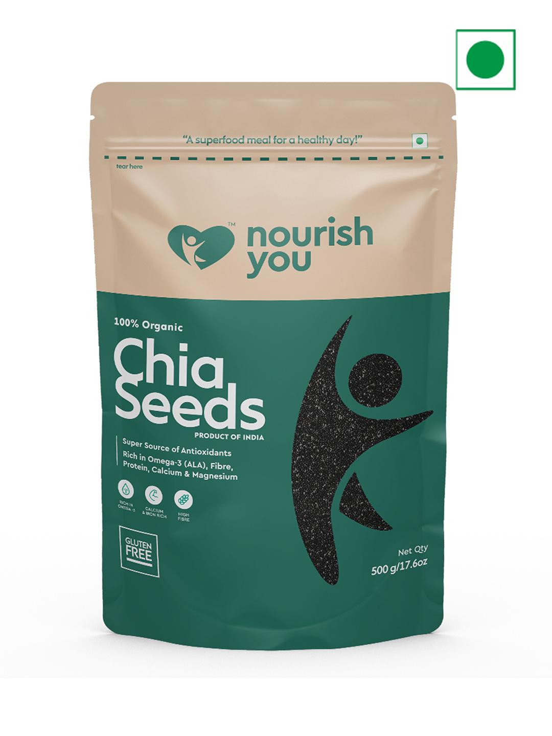Buy Nourish You Raw Black Chia Seeds 500g - Nuts Seeds And Dried Fruits ...
