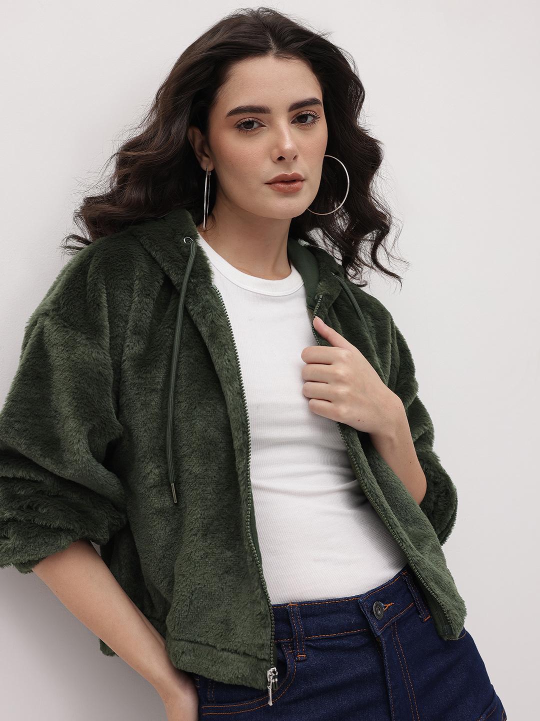 The Roadster Life Co. Faux Fur Trim Bomber Jacket