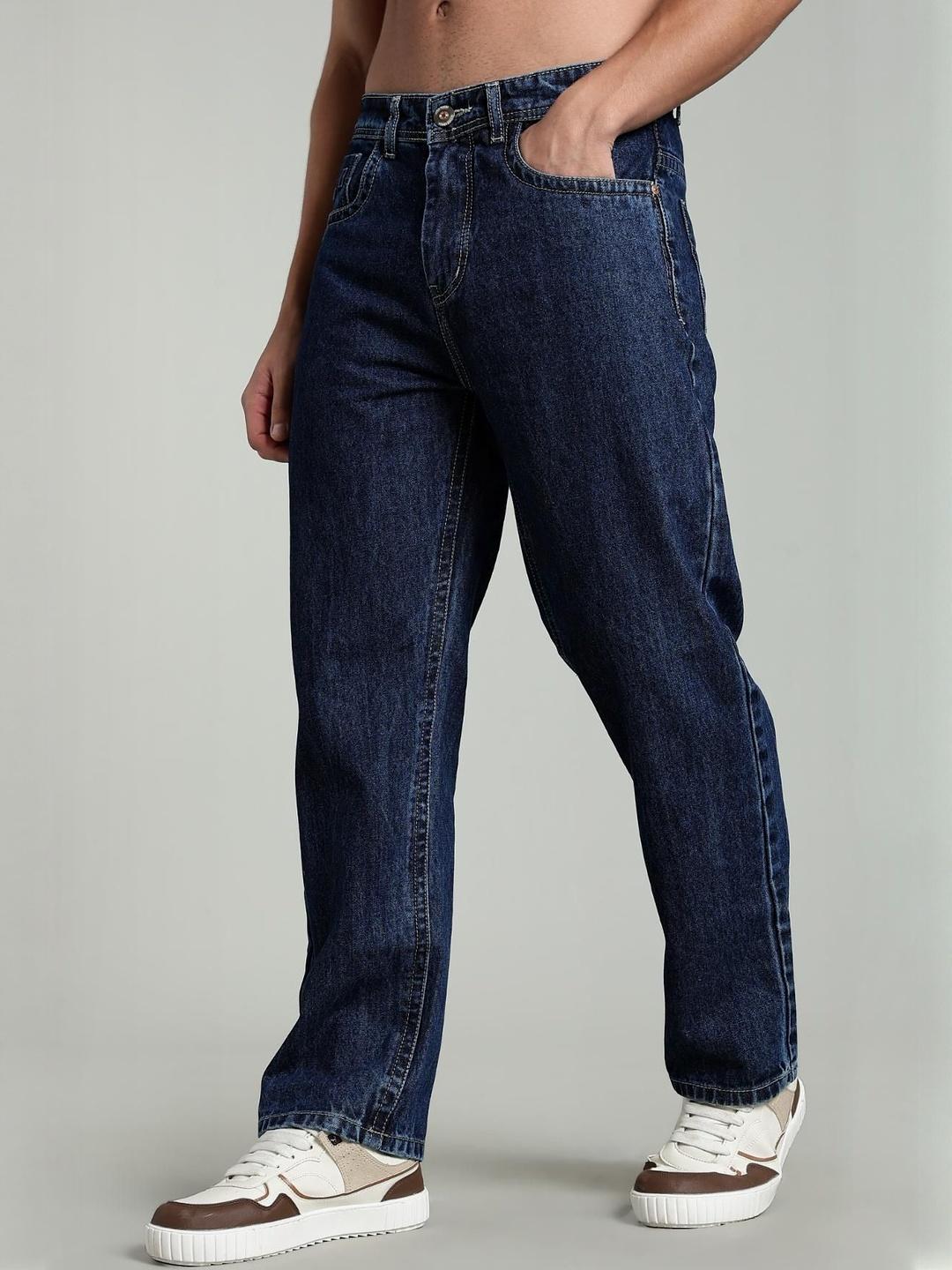 COLOR HUNT Men Comfort Relaxed Fit Mid-Rise Jeans