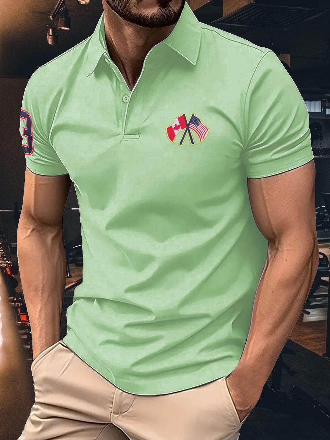 Buy SZN Men Printed Polo Collar Moisture Wicking T Shirt - Tshirts for ...