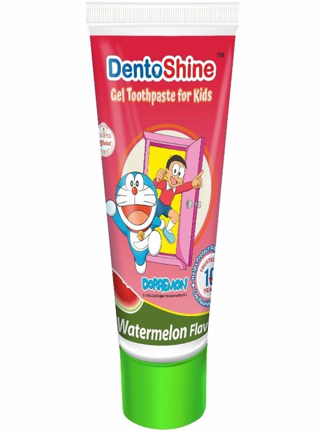 Buy DentoShine Kids Doraemon Gel Toothpaste 80 G Watermelon Flavor ...