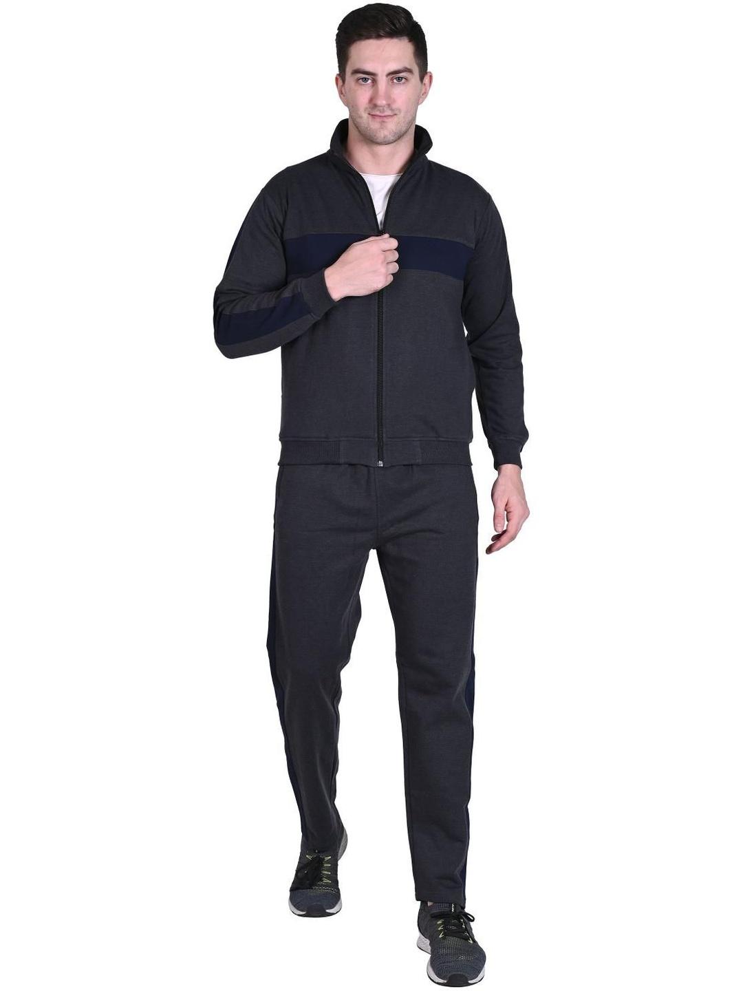 Buy RELIGHT WEARS Warm Cotton Fleece Track Suit For Men For Winter Wear ...