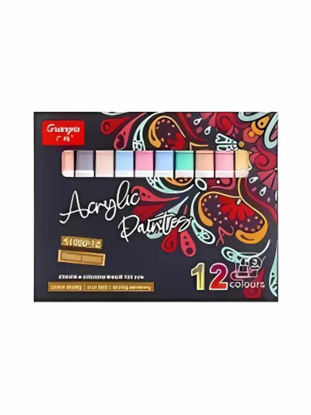 Buy YK 12 Colors Acrylic Marker Set - Stationery for Unisex Kids ...