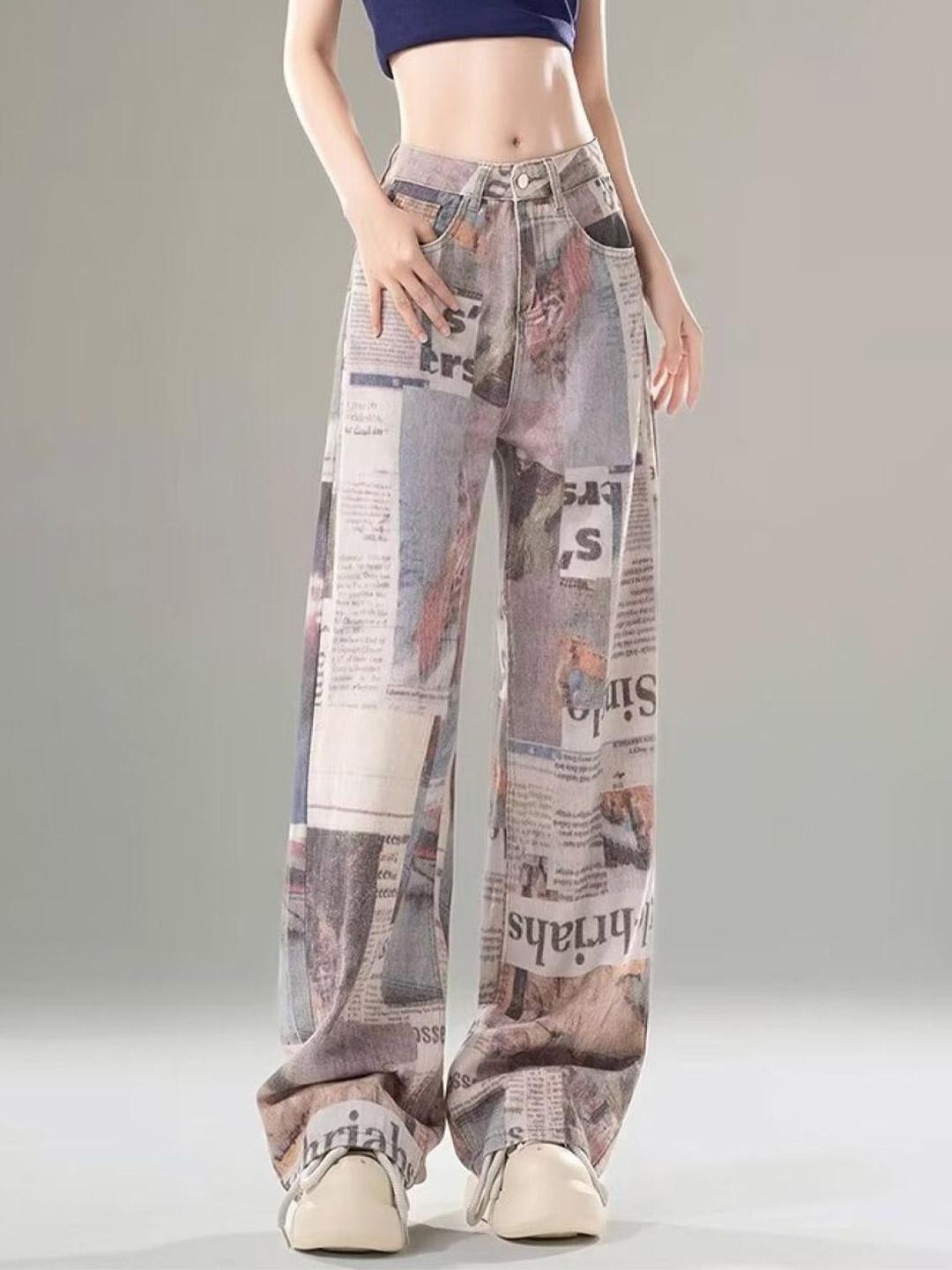 StyleCast Women Bootcut Mid-Rise Printed Non Stretchable Jeans