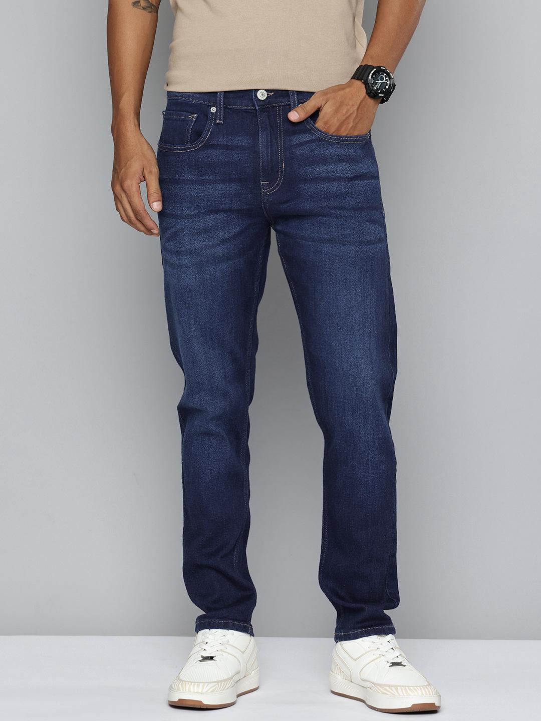 Flying Machine Men F19 Slash Slim Tapered Fit Light Fade Stretchable Jeans