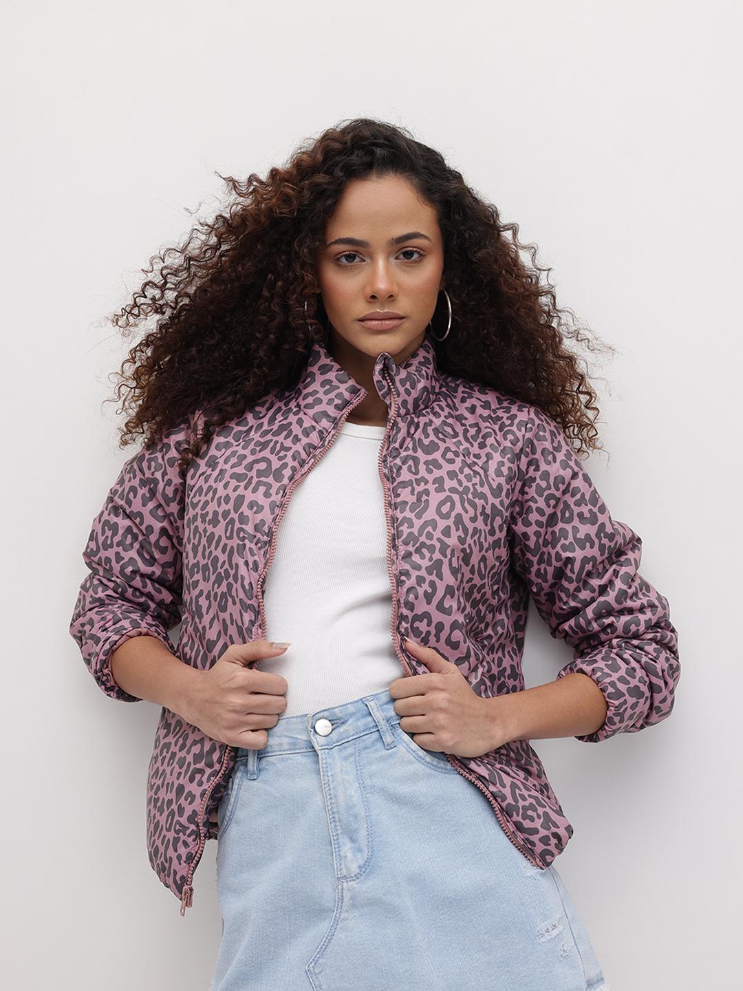 The Roadster Life Co. Animal Print Padded Jacket