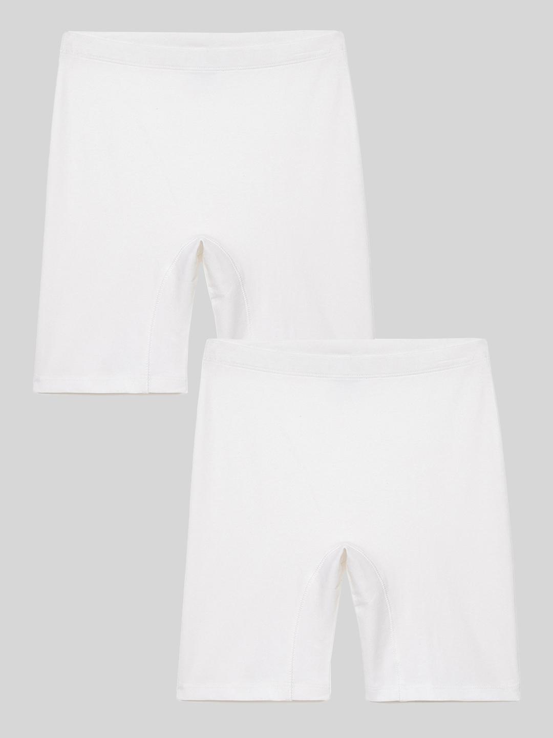 Buy Mackly Girls Set Of 2 Solid Mid Rise Knitted Regular Innershorts - - Apparel for Girls