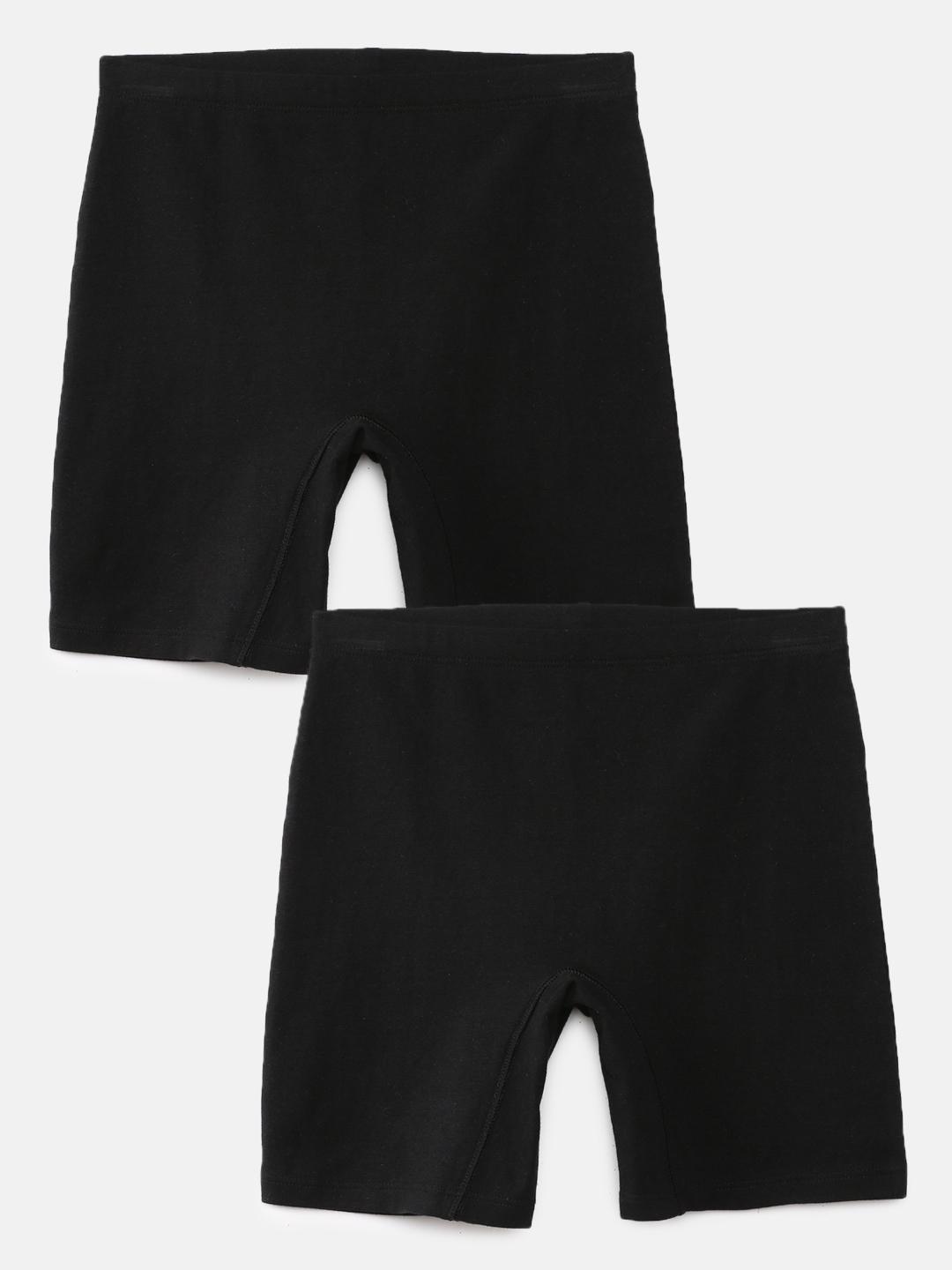 Buy Mackly Girls Pack Of 2 Mid Rise Slip On Briefs With Innershorts -  - Apparel for Girls