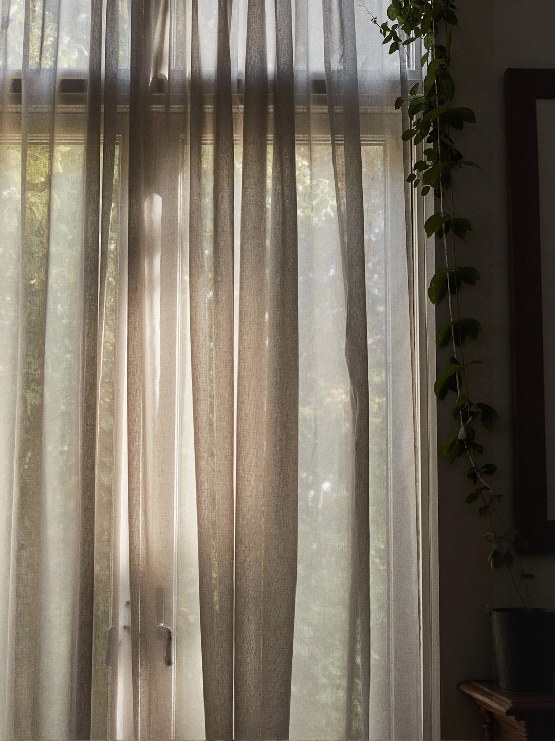 Buy H&M Beige Wide Curtain Length -  - Home for Unisex