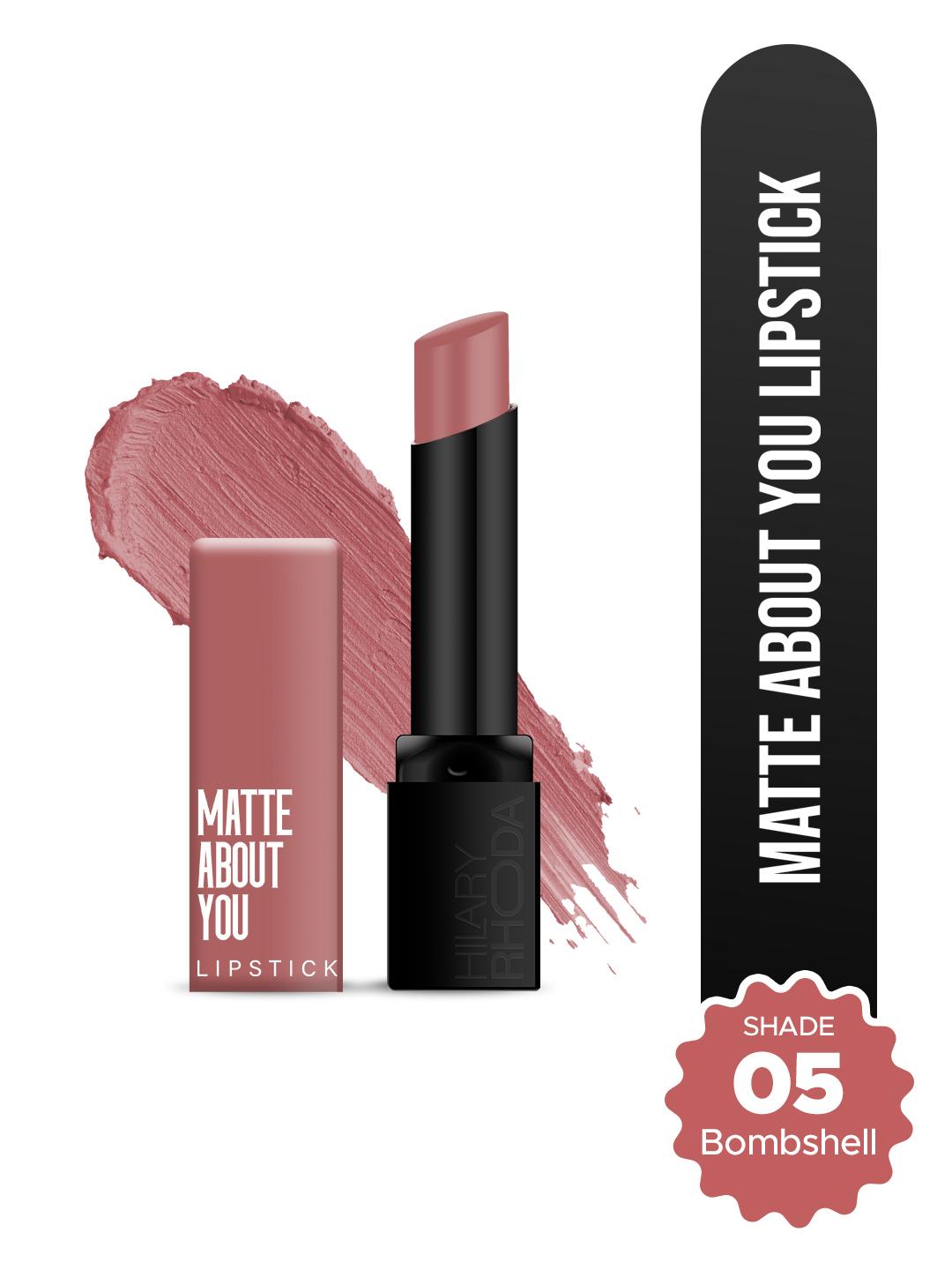 Buy Hilary Rhoda Matte About You One Stroke Application Lipstick  3g  Bombshell 05 -  - Personal Care for Women