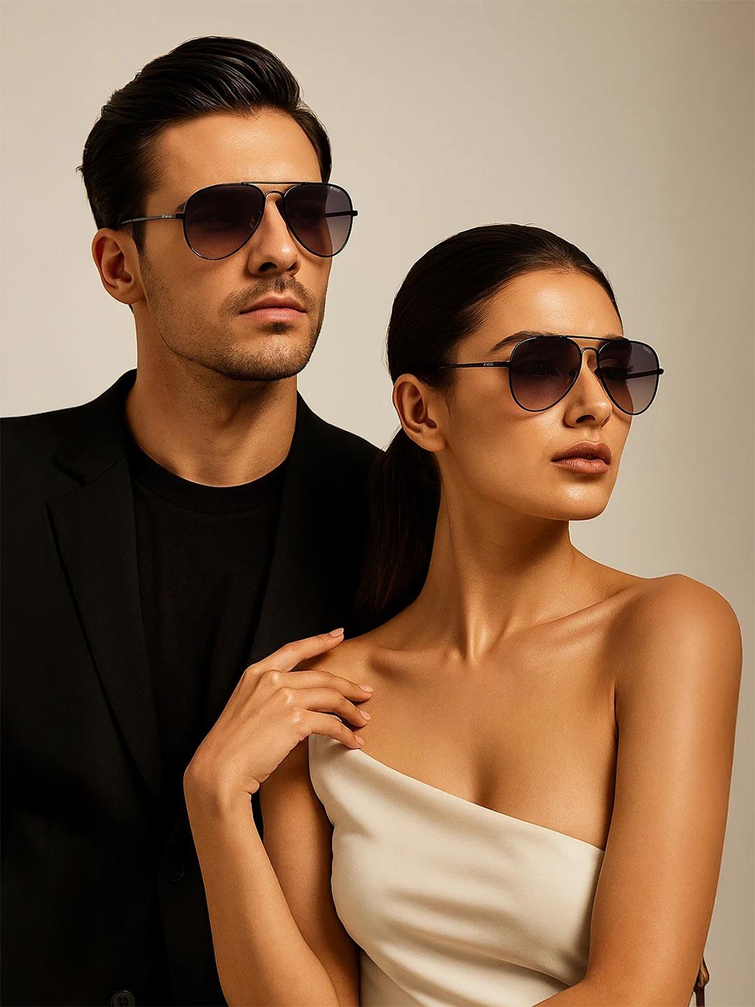 Buy IDEE Unisex Aviator Sunglasses With UV Protected Lens - - Accessories for Unisex