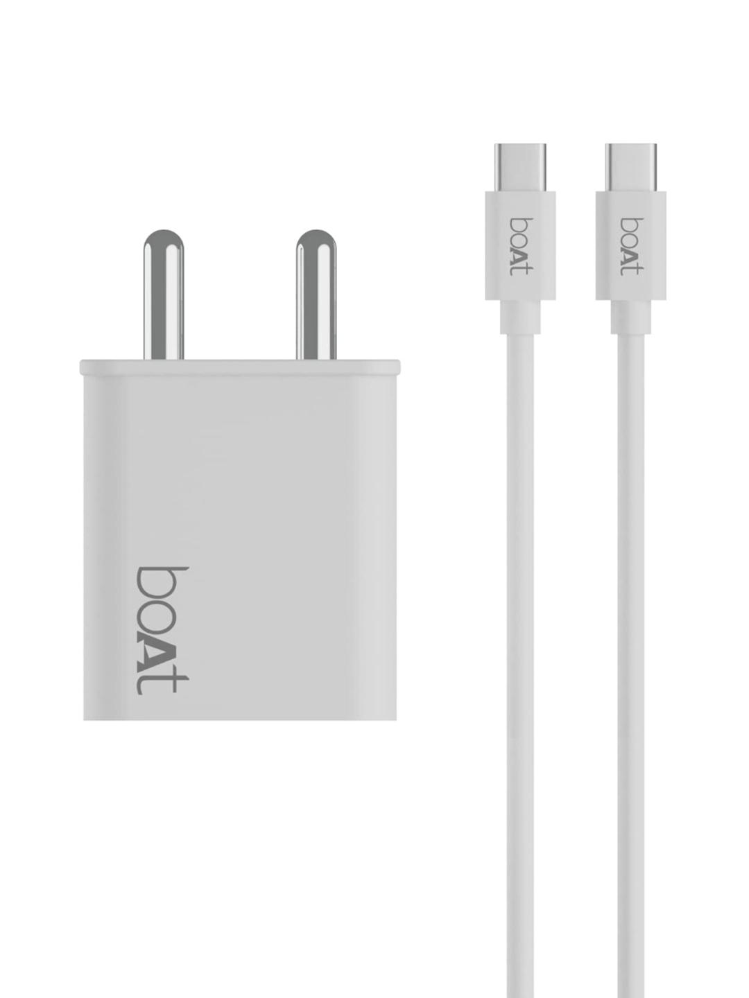Buy BoAt WCDV 22.5W Charger With Type C To C Cable 22.5W Power Delivery & 18W Quick Charge 3.0 - - Electronics for Unisex