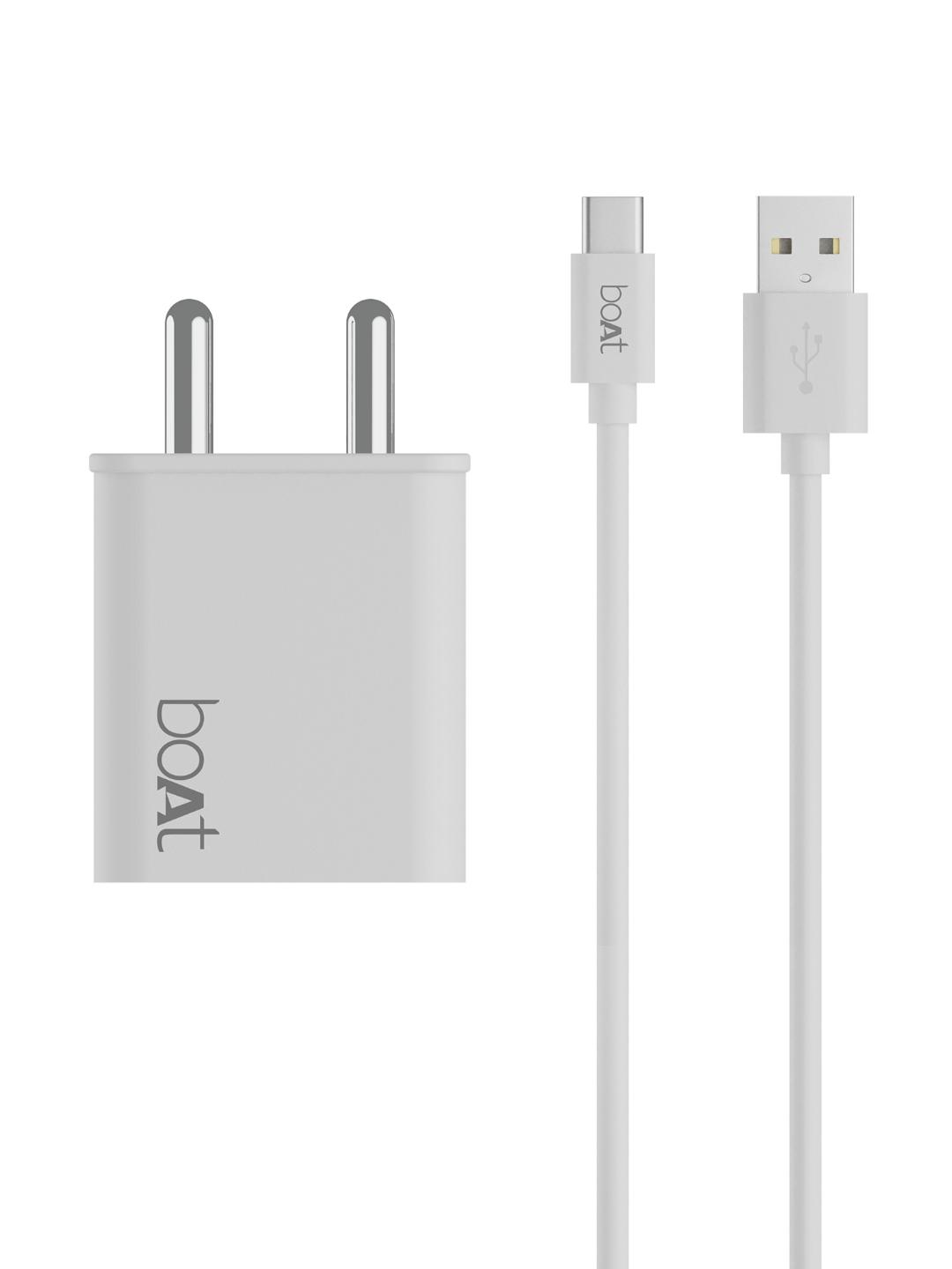 Buy BoAt WCDV 22.5W Dual Port Charger With Type A To C Cable 22.5W Power Delivery & 18W Quick Charge - - Electronics for Unisex