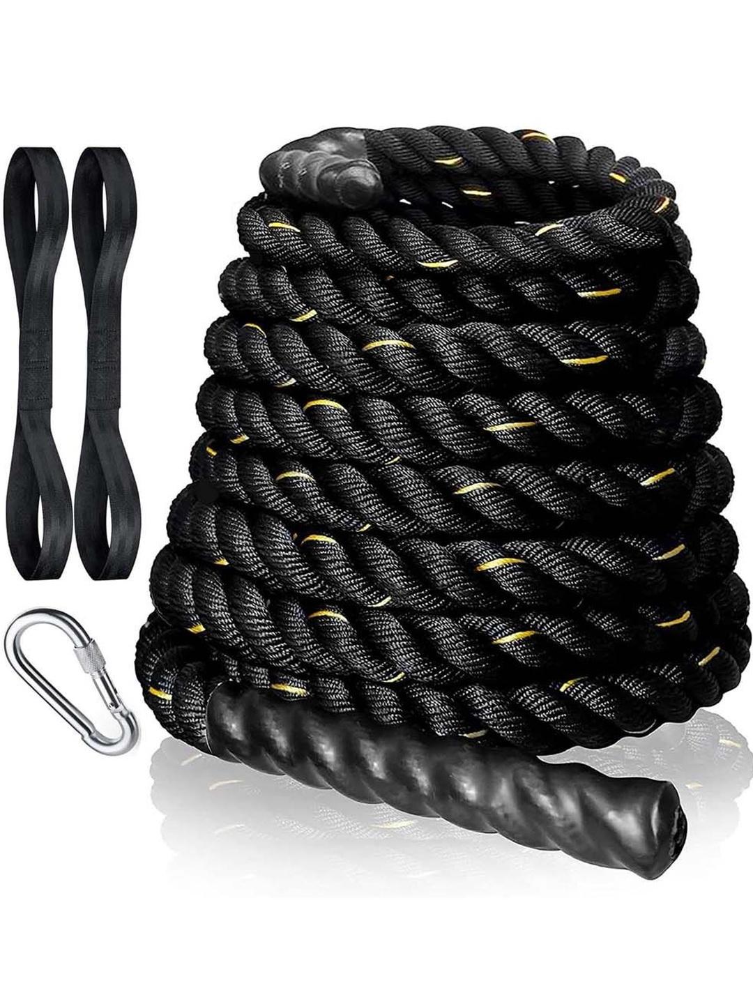 Buy FirstFit Black Solid Battle Rope - Fitness Supports for Unisex ...