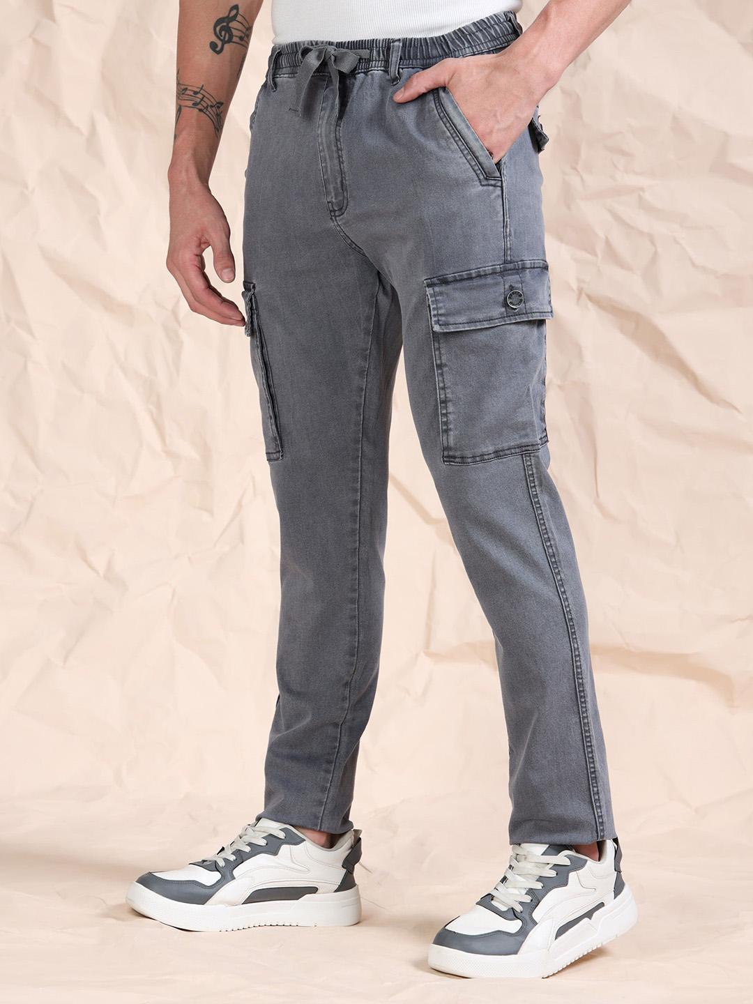 Buy Beevee Men Regular Fit Cotton Cargos - Trousers for Men 36948238 ...