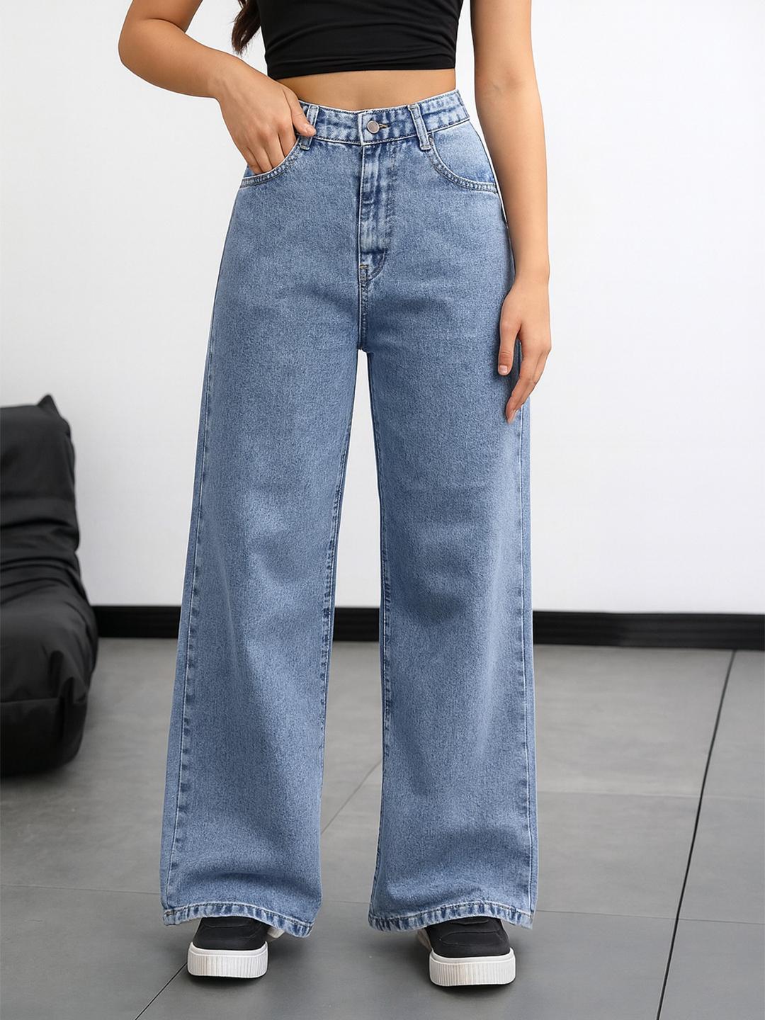 Shrutika Women Jean Straight Fit High-Rise Stretchable Jeans
