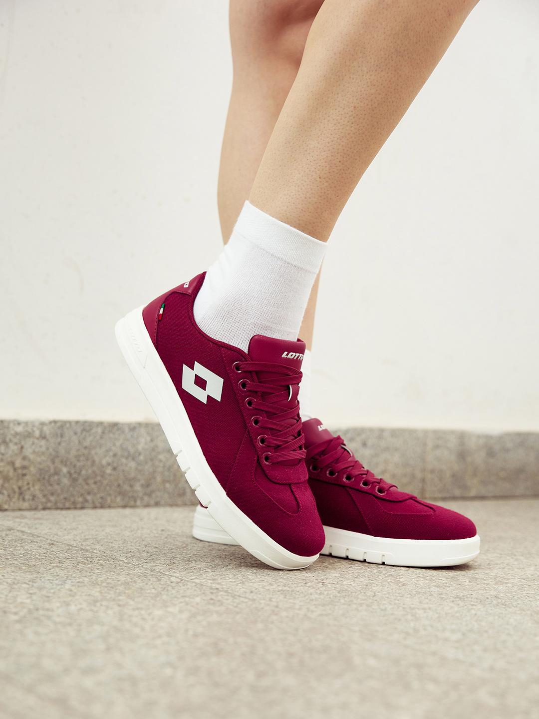 Mistro Buy Lotto Women Impulso Mistro Maroon Sneakers - Casual Shoes for Women ...