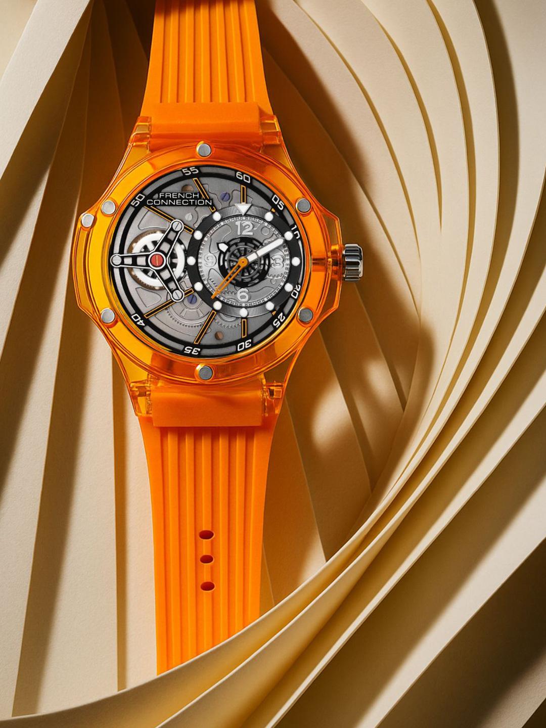 French Connection Men Skeleton Dial Straps Analogue Watch on Myntra