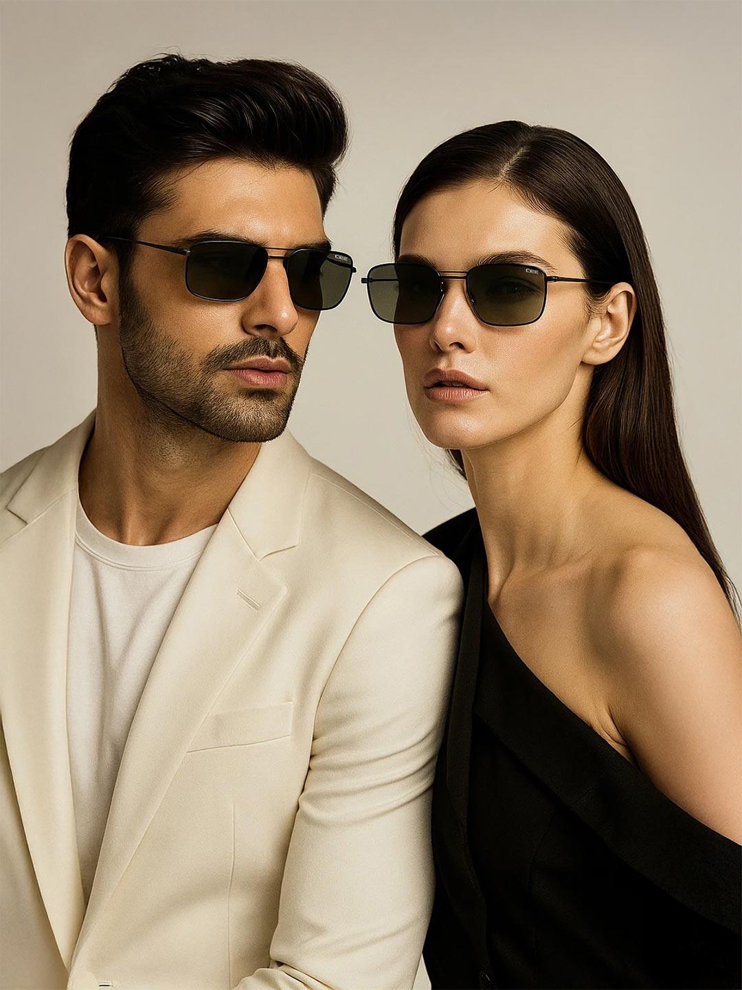 Buy IDEE Men Rectangle Sunglasses With UV Protected Lens - - Accessories for Men
