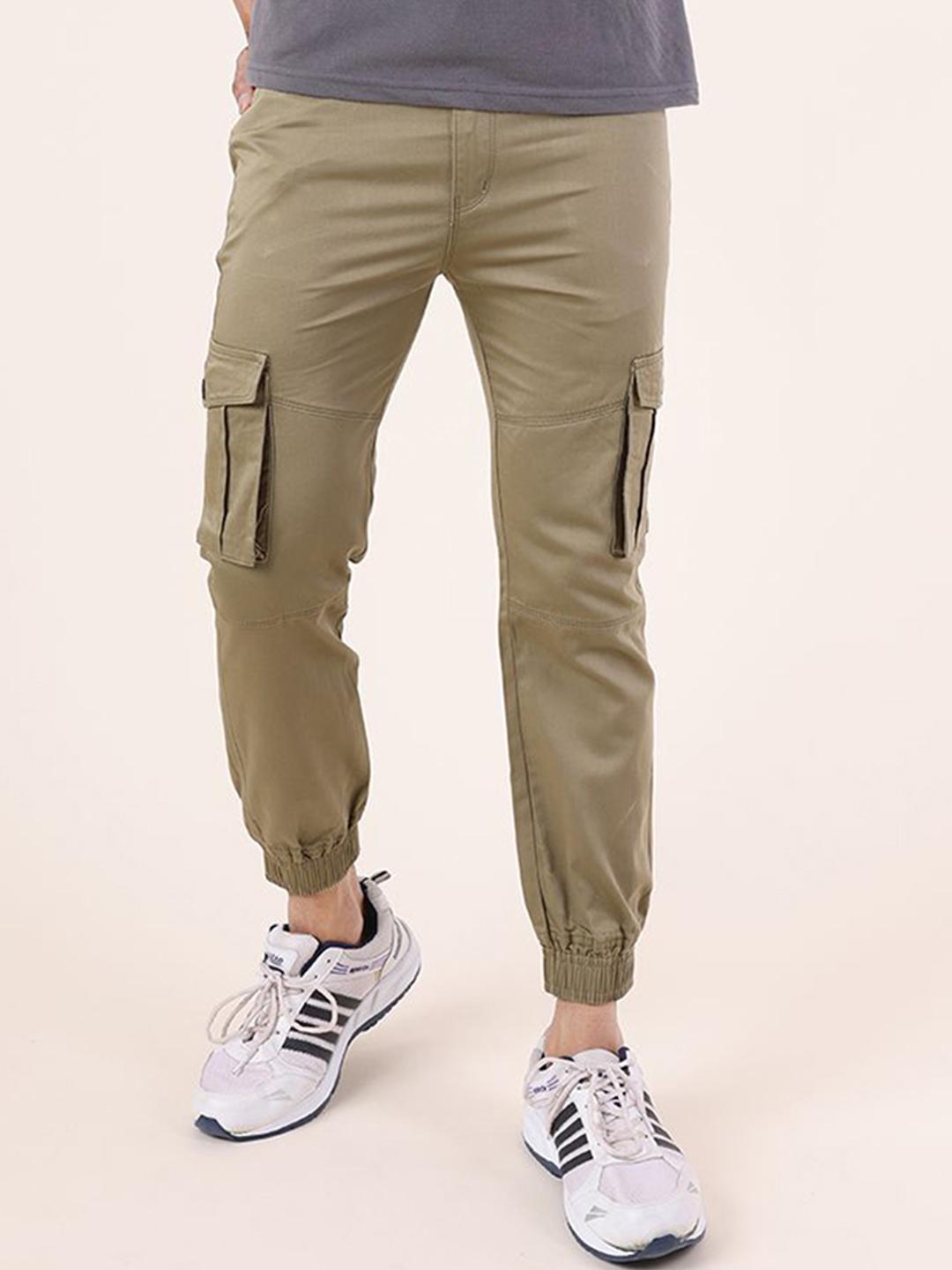 Buy DAZORA Men Cotton Jogger Mid Rise Cargos - Trousers for Men ...