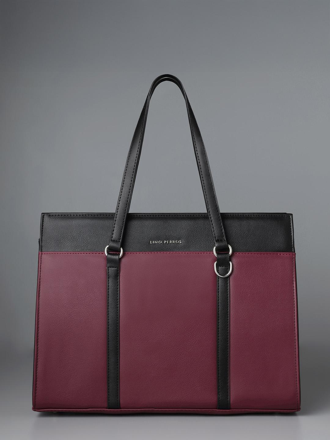 Buy Lino Perros Monroe Synthetic Leather Laptop Compartment Large Shopper Tote Bag - - Accessories for Women