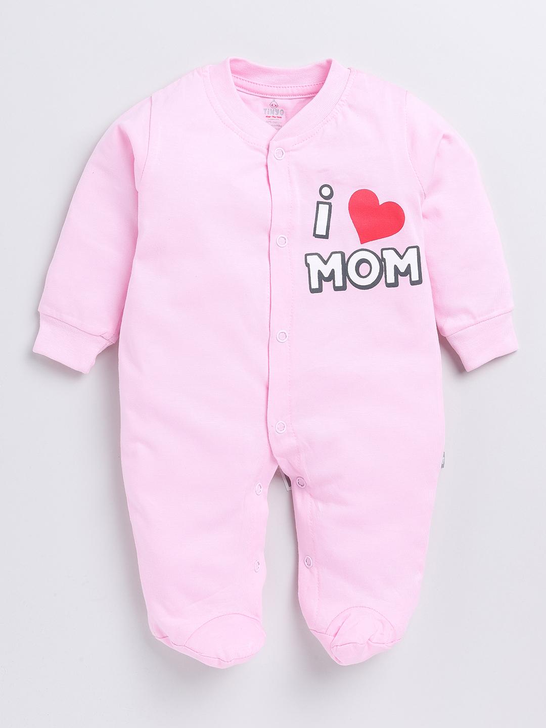 Buy YK X Tinyo Infant Girls Pure Cotton Printed Sleepsuit -  - Apparel for Girls